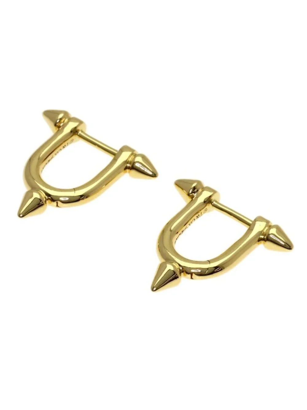 Tiffany & Co Titan Small Earrings 18k Yellow Gold